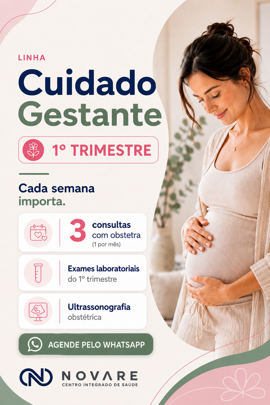 Linha Cuidado Gestante — 1º Trimestre na Saúde em Dia em Vila Velha/ES